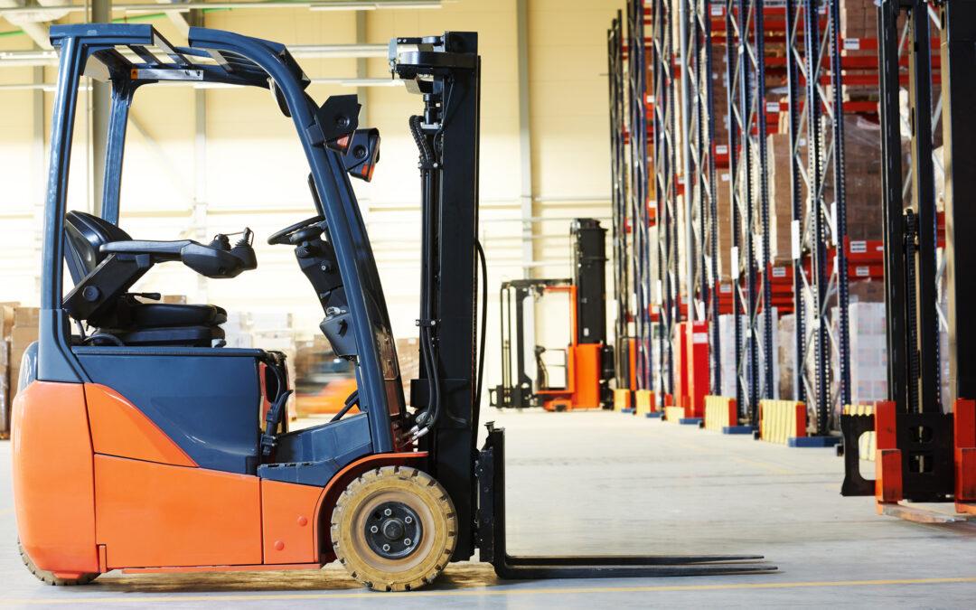 Forklift Loader Stacker Truck At Warehouse | Schelkovskiy &Co Brennan Equipment Services